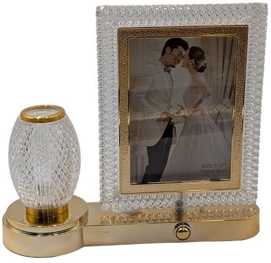 the art lane Photo Frame | Gifitng Photo Frame | Wedding Gift | LED LIGHTS 5 inch Physical Photo-picture-2
