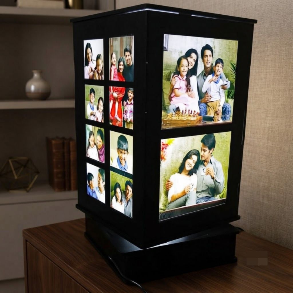 Personalized Rotating LED Table Lamp 8 inch Rotating LED Table Lamp-image-0