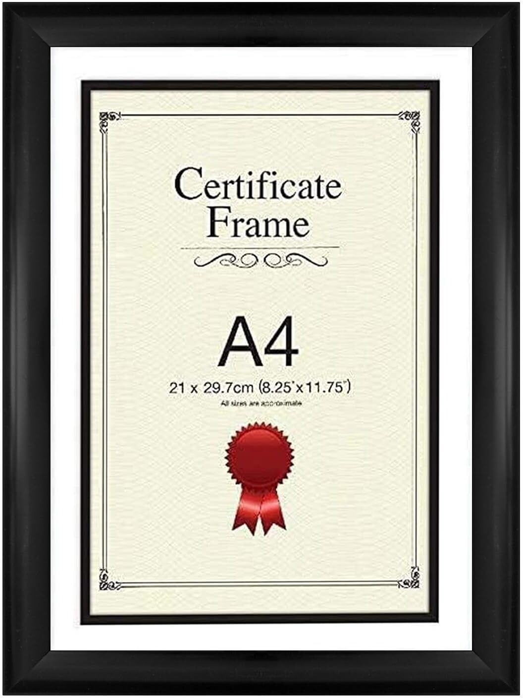 plg exports private limited A4 Black Photo Frames with Unbreakable Acrylic Glass Front for Wall & Tabletop 11.69 inch Stationery-picture-40