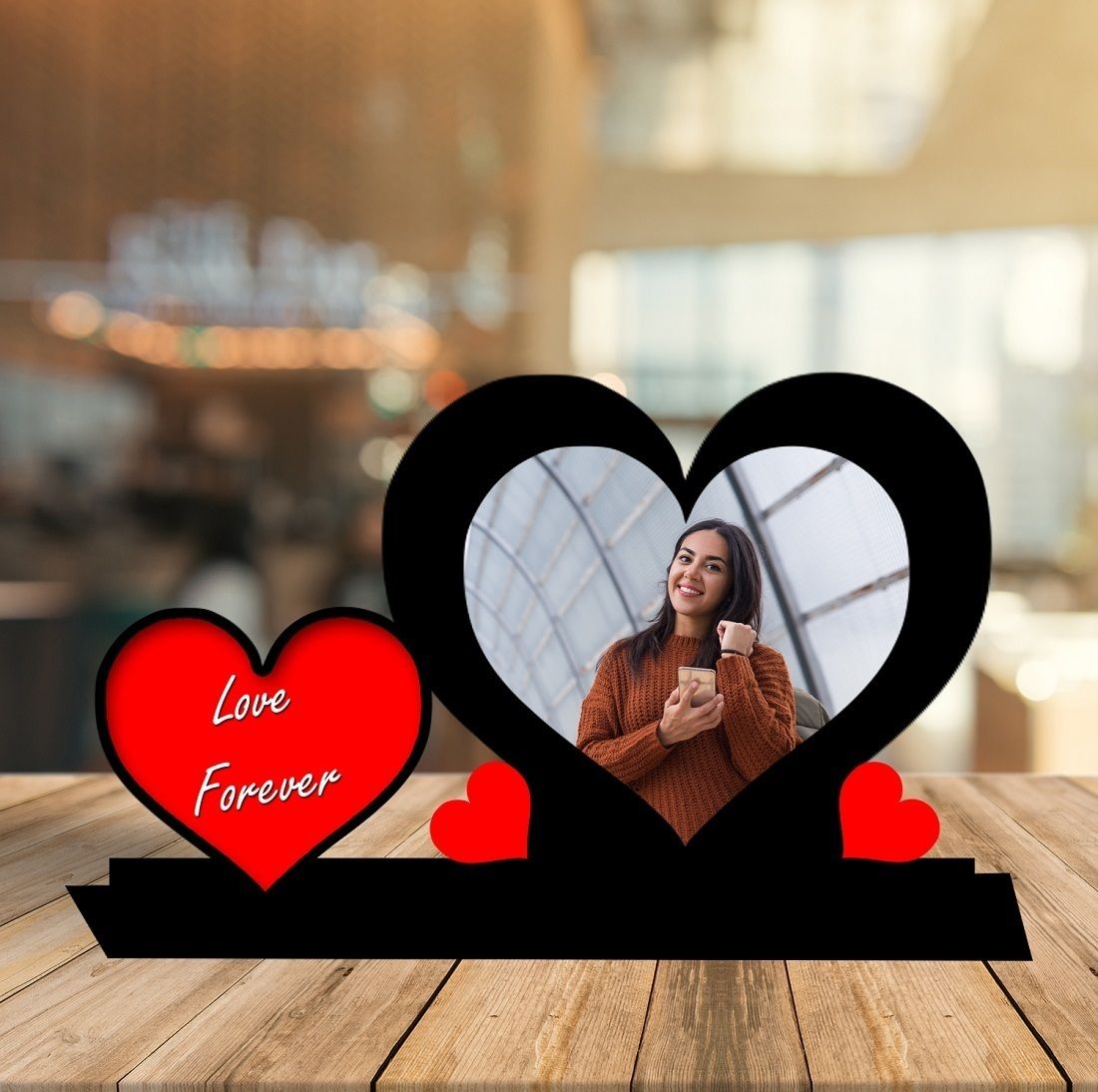 Customized Wooden MDF cutting Table top Photo Frame 1 inch table frame-image-17