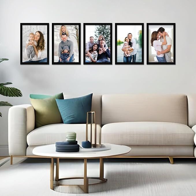 Solimo A4 Size Photo Frame Set of 5 | 14.22 inch Wall-Mount-image-1