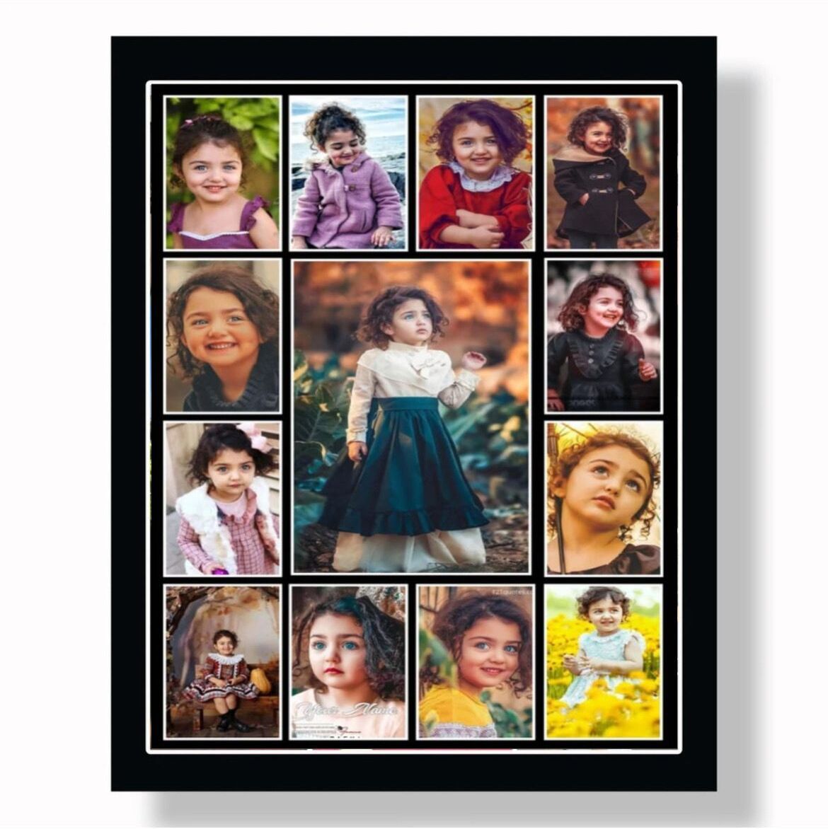 13 Photos Collage Photo Frame 13.5 inch Wall-image-42