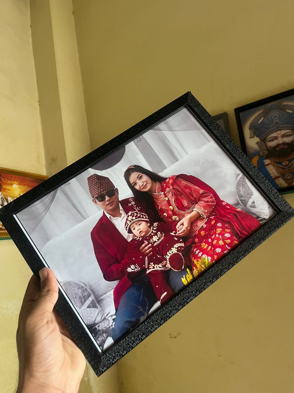 raj cration One Photo , Photo Frame 13.5 inch Wall-picture-11
