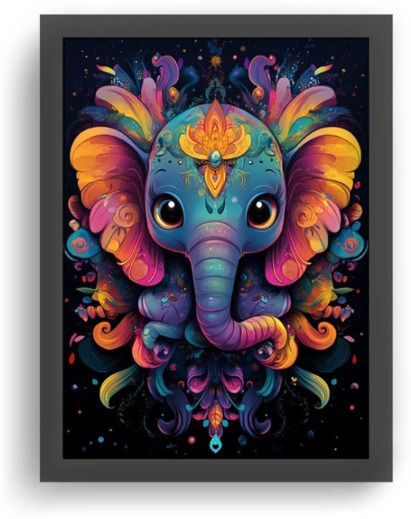 md enterprises Ganpati Photo frame 7 inch WALL-picture-13