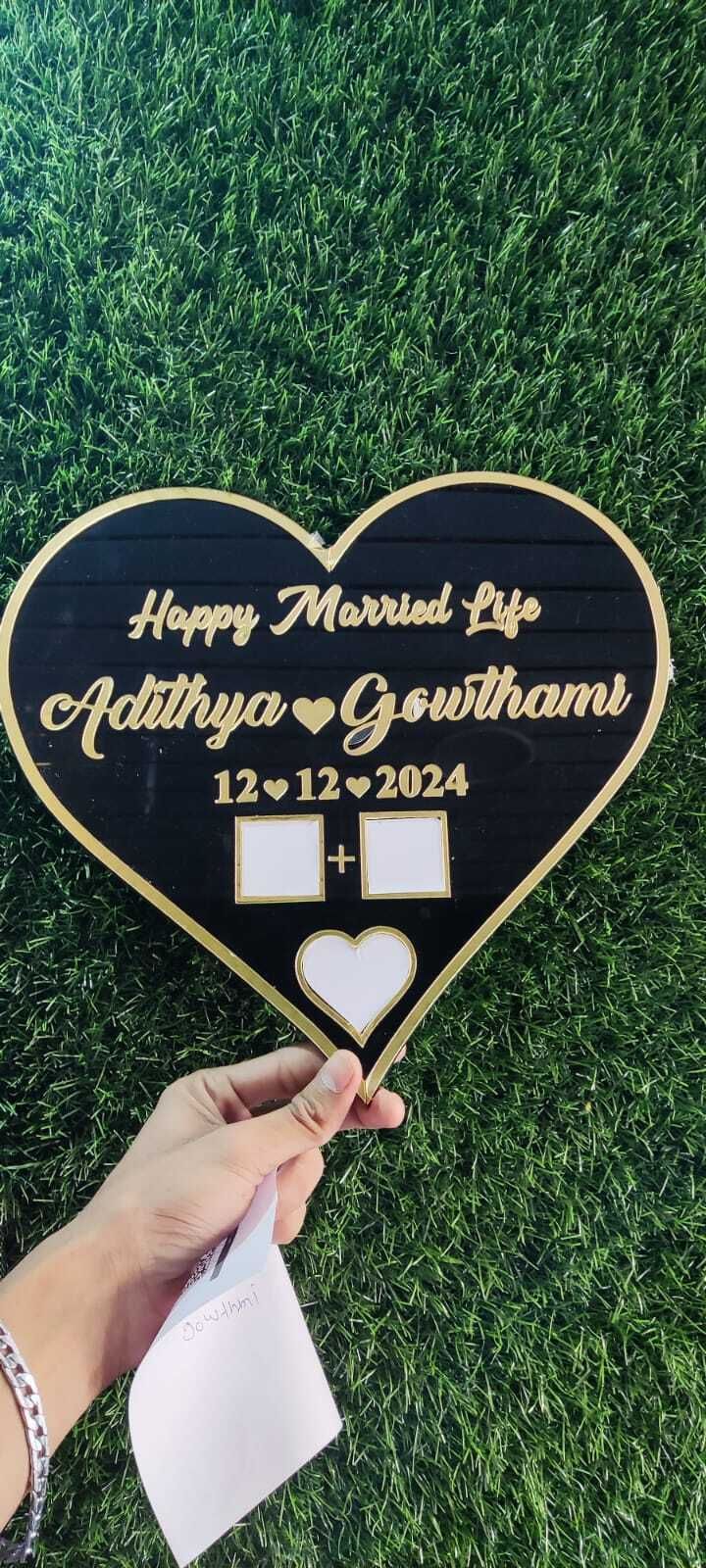 Wedding Thumb Print | Finger Print Gift| Personalized Text 8 inch Wedding Thumb Print, Send Photo on 8989650192 and call for any details