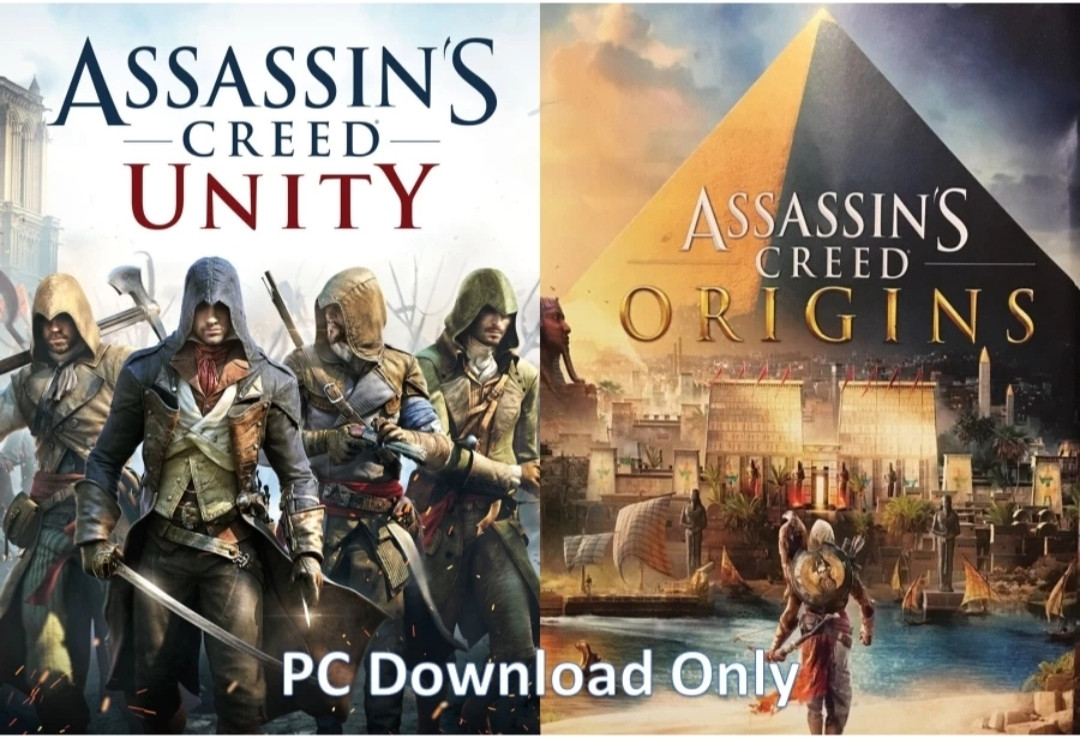 VGPCYS Assassin's Creed Unity and Assassin's Creed Origins Top Two Game Combo (Offline Only) (No DVD) (Regular) image 1