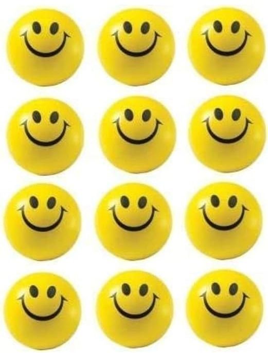 techzage Smiley Balls - Smiley Ball for Hand Exercise, Stress Reliever Smile Ball Pickleball Ball-picture-15