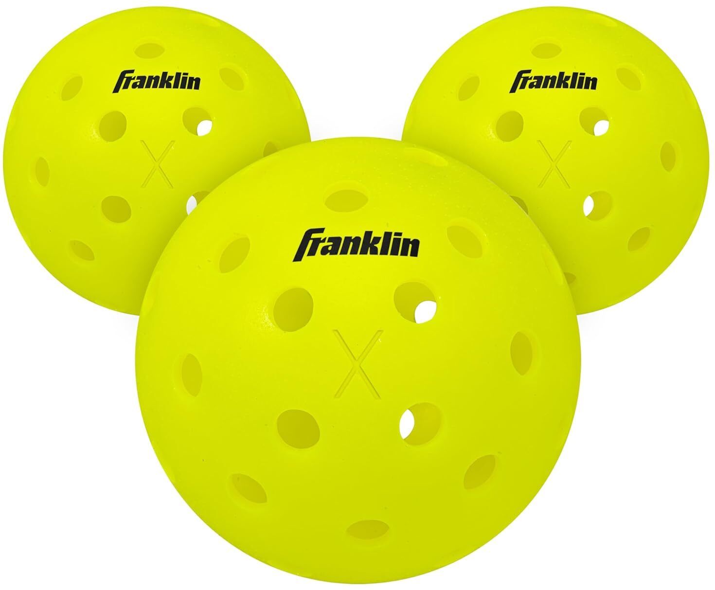 franklin sports Franklin X-40 Outdoor Pickleballs – Yellow – Pickleball Ball-picture-48