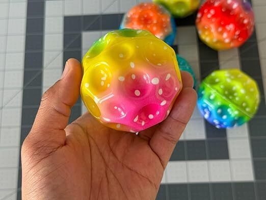 aktoon toys Crazy Moon Bounce Ball (Multicolour) - 1 Pieces Crazy Ball Pickleball Ball-picture-34