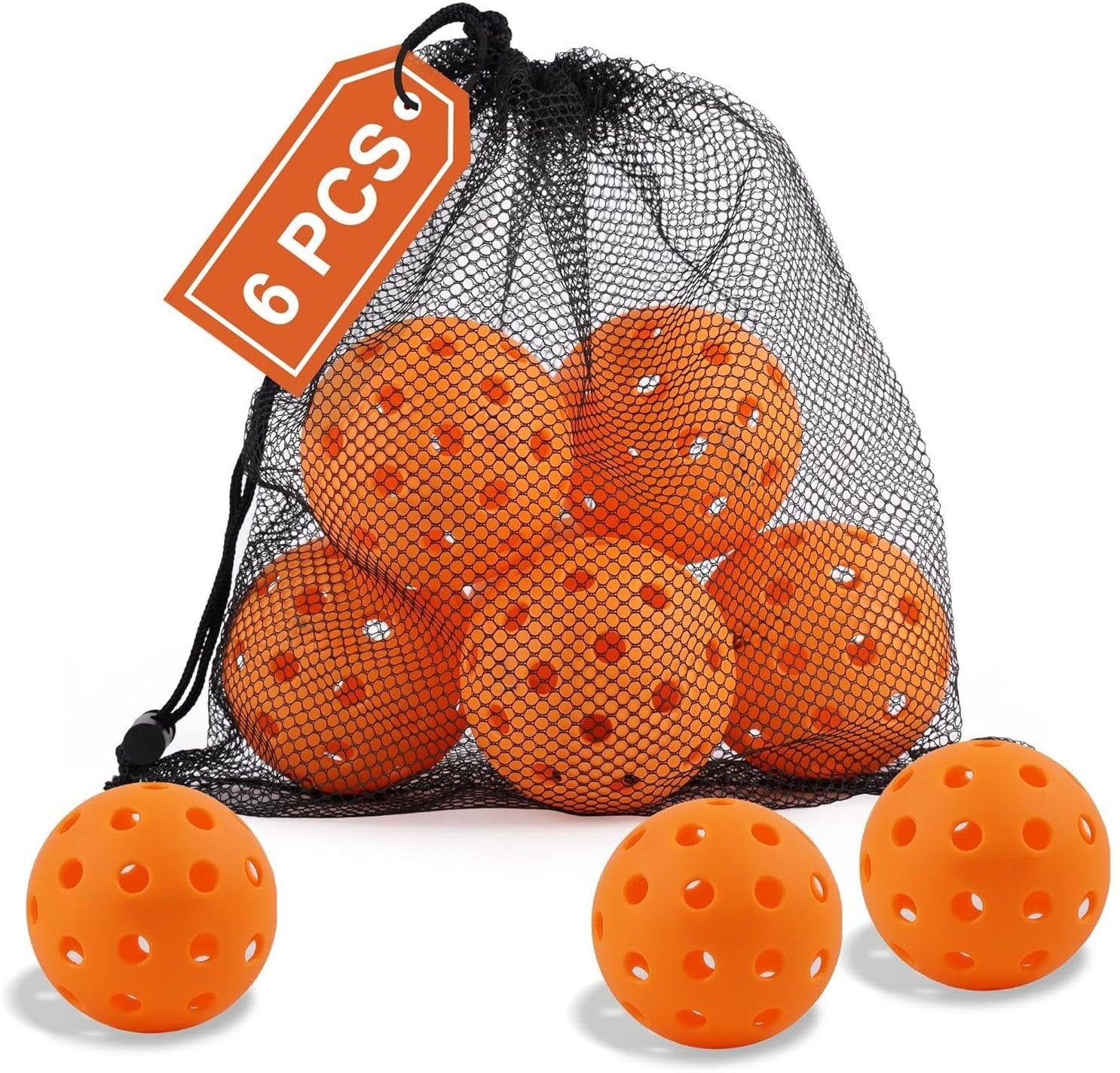 Set Of 6 Balls ORN Pickleball Ball