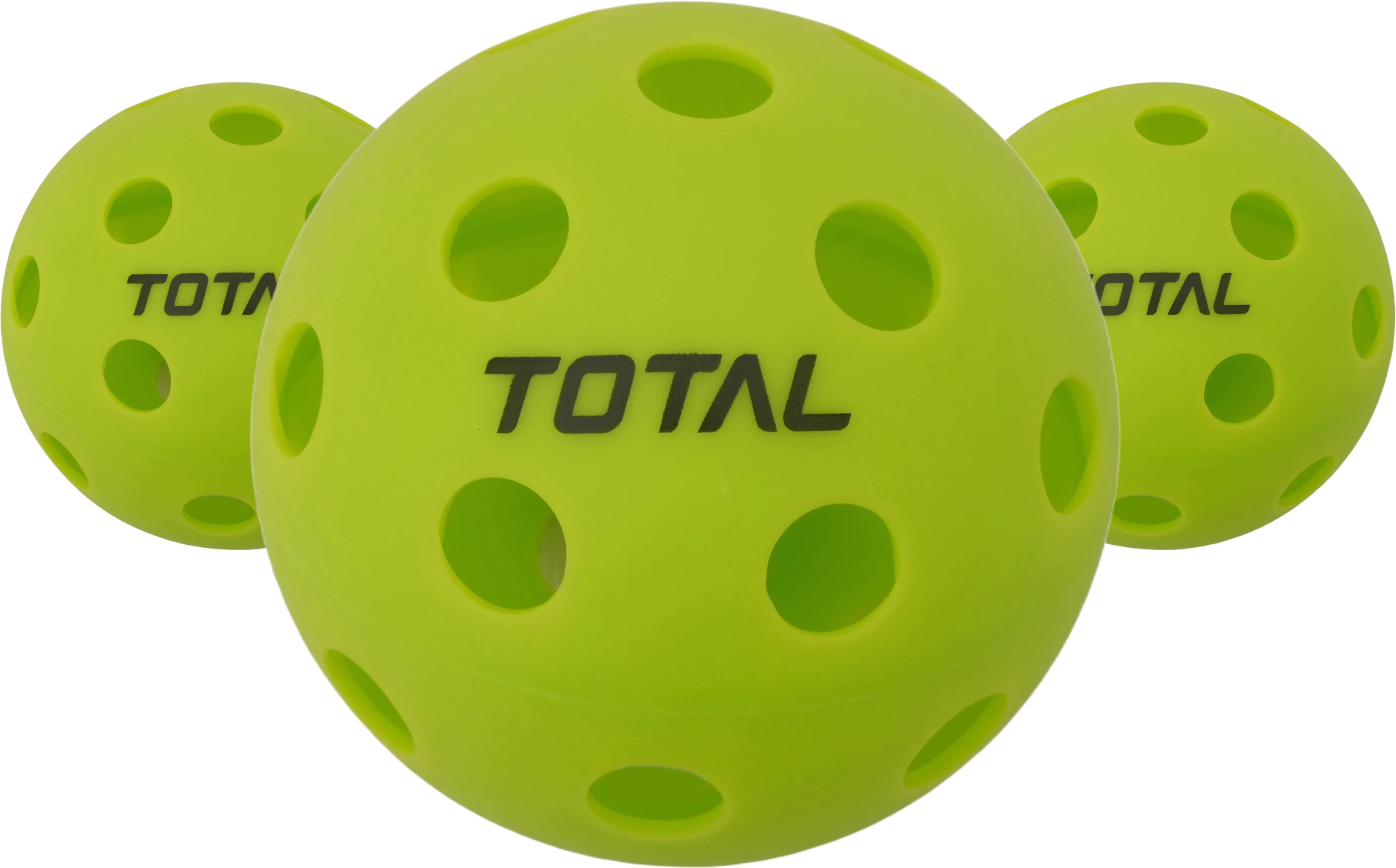 Total Pickleball 26 Holes Indoor Practice Balls (Pack of 3)-Light Green Pickleball Ball