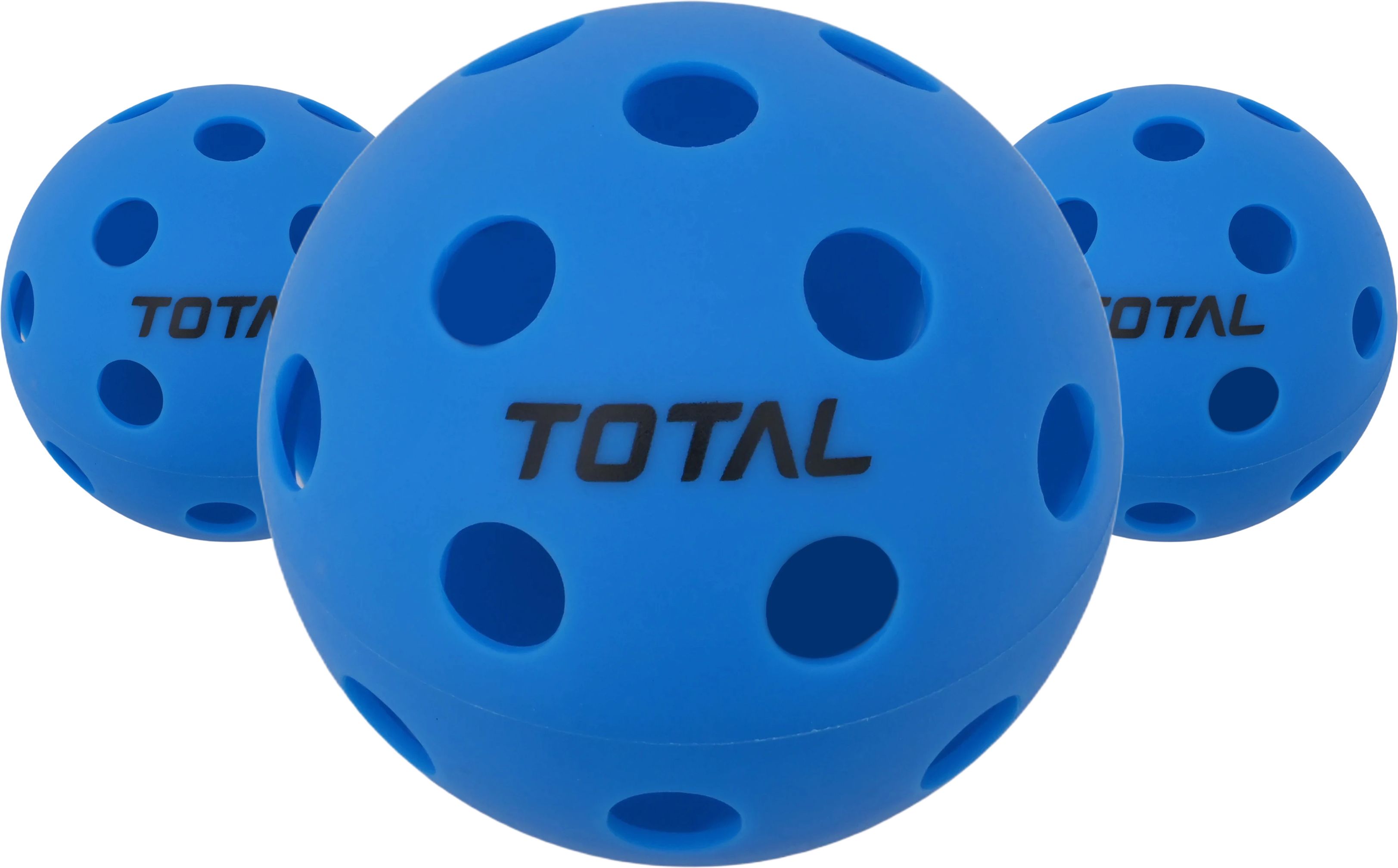 Total Pickleball 40 Holes Outdoor Practice Balls (Pack of 3)-Blue Pickleball Ball