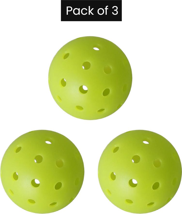 40 Hole Pickleball Ball Set Green High Bounce Durable Rotational Ball Outdoor Pickleball Ball