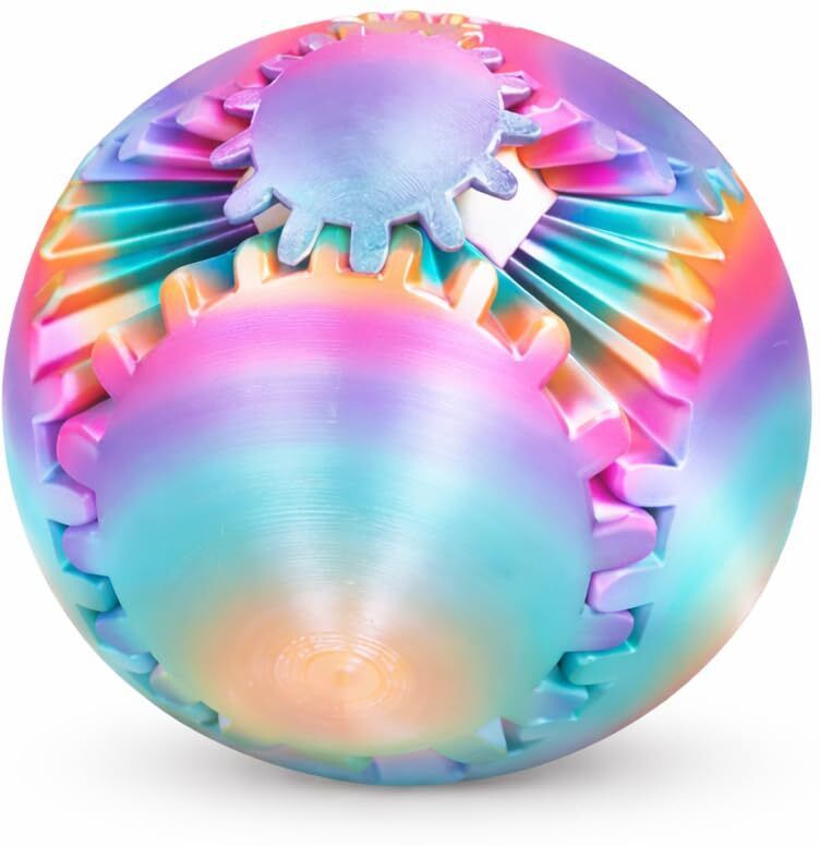 Rotating Gear Ball Puzzle 3D Printed Fidget Toy Brain Teaser Stress Ball Handball-image-34