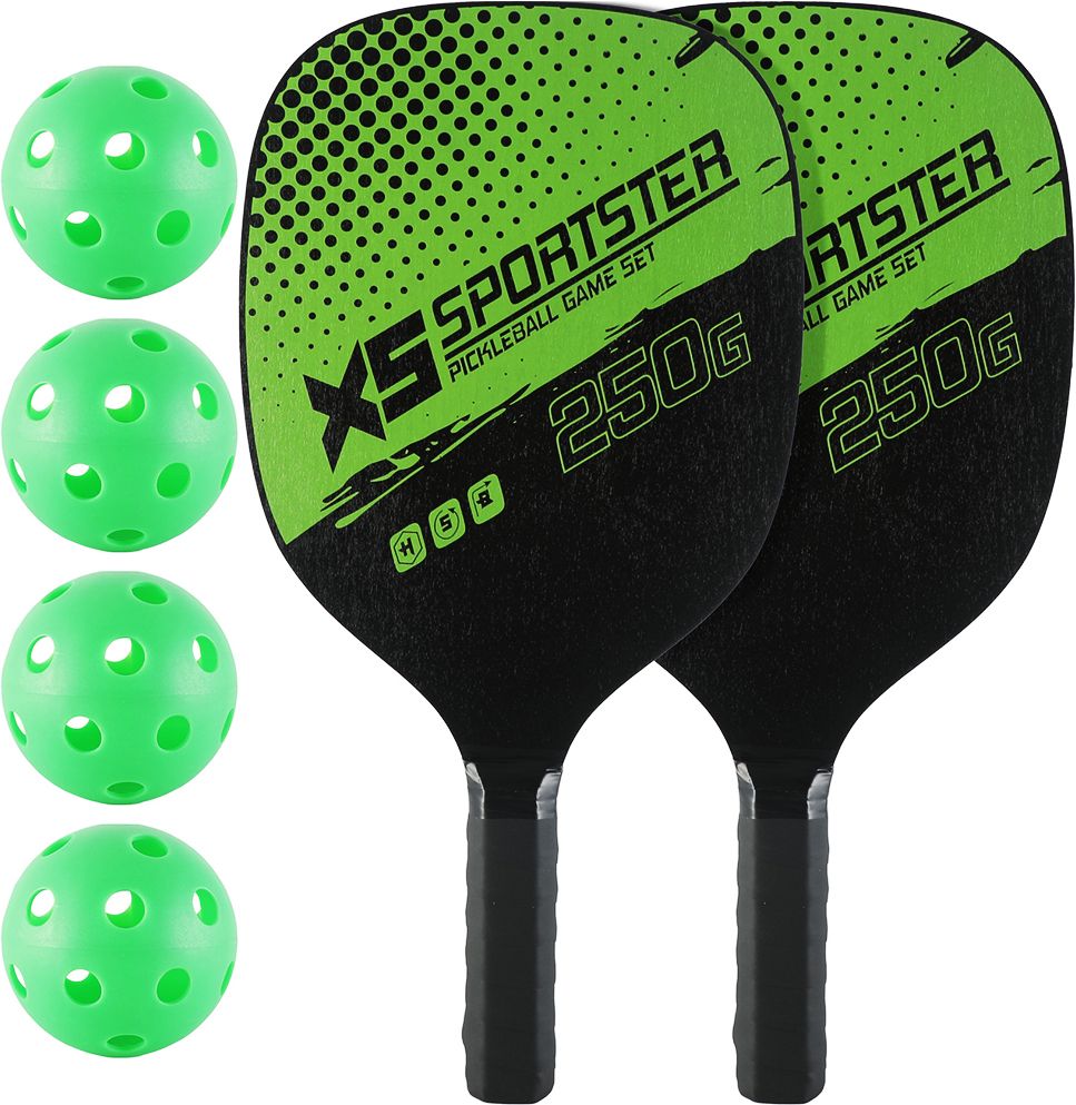 Pickleball Paddles Kit with 4 Balls Pickleball Ball