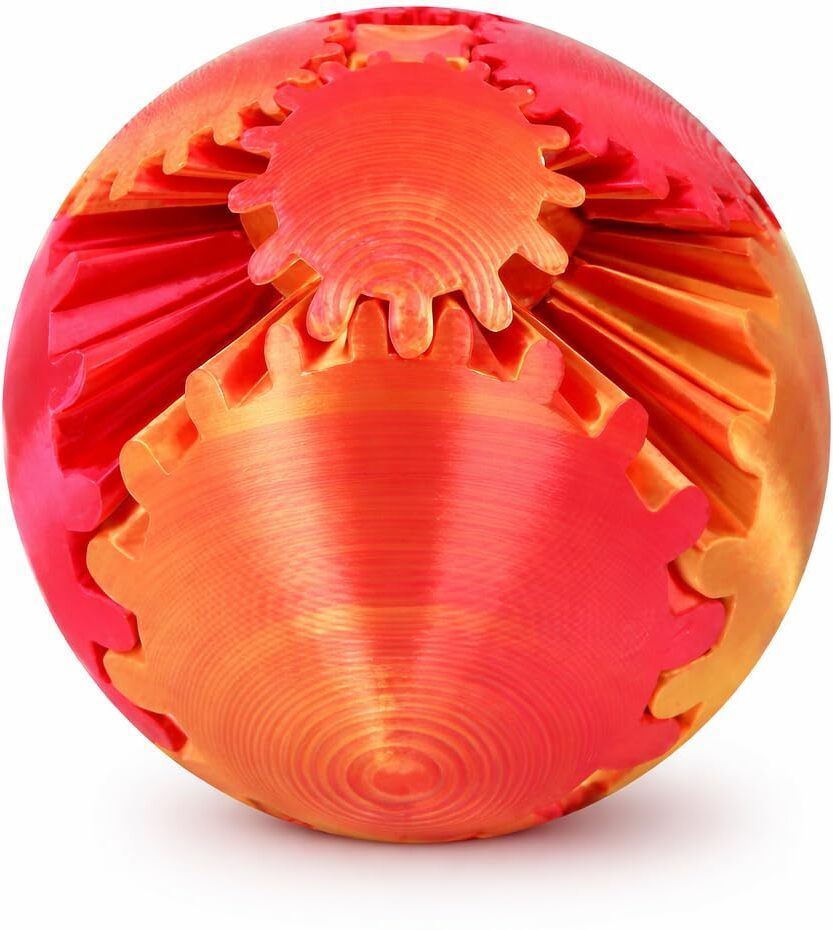 Rotating Gear Ball Puzzle 3D Printed Fidget Toy Brain Teaser Stress Ball Handball-image-7