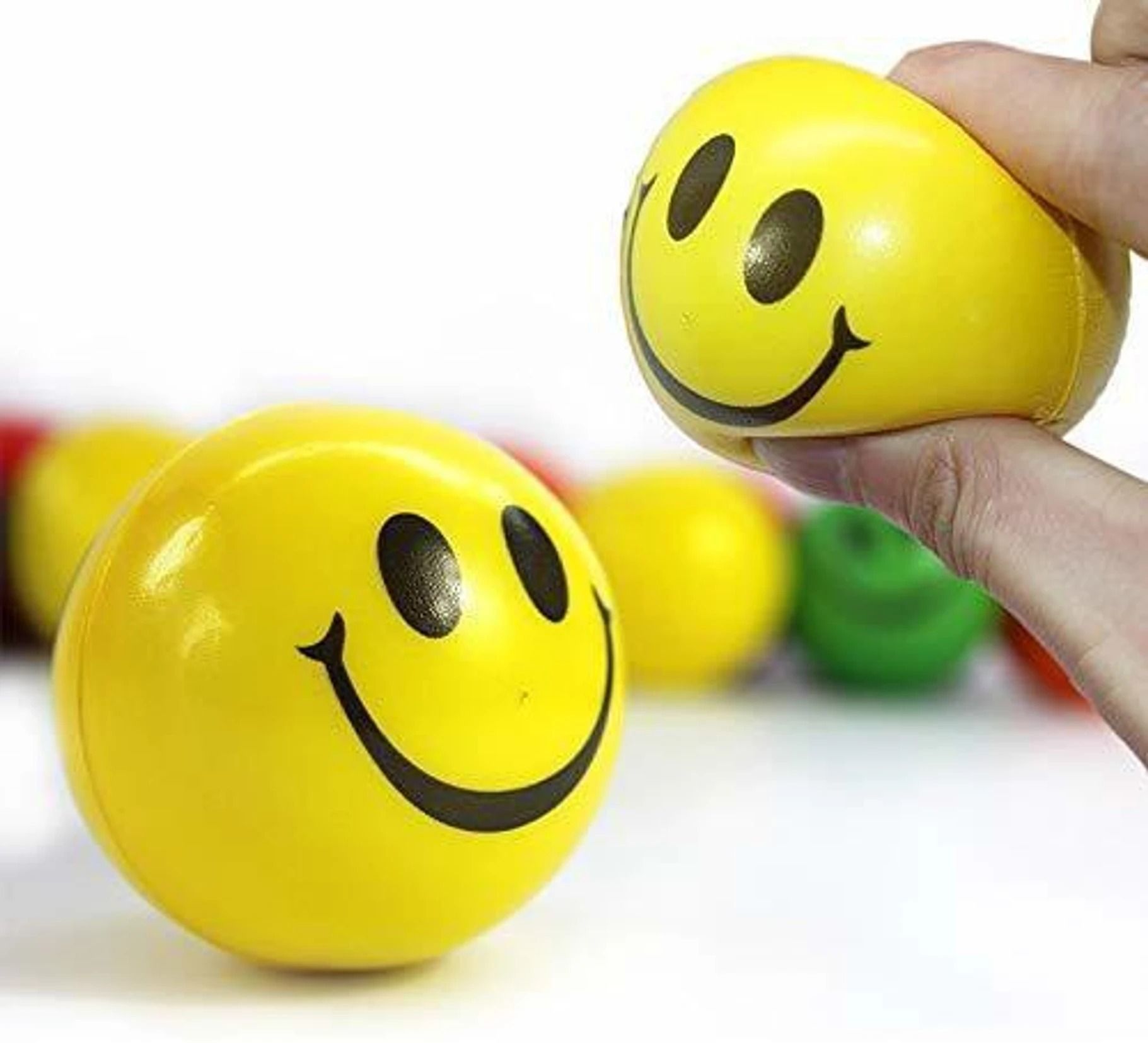 Smiley Soft Balls Yellow Emoji Happy Smiley Face Balls Pickleball Ball-image-26