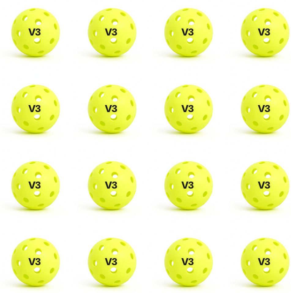 v3sm Pickleball Balls Pack of 50 | 40 Hole Outdoor | High Durability Pickleball Ball-picture-32