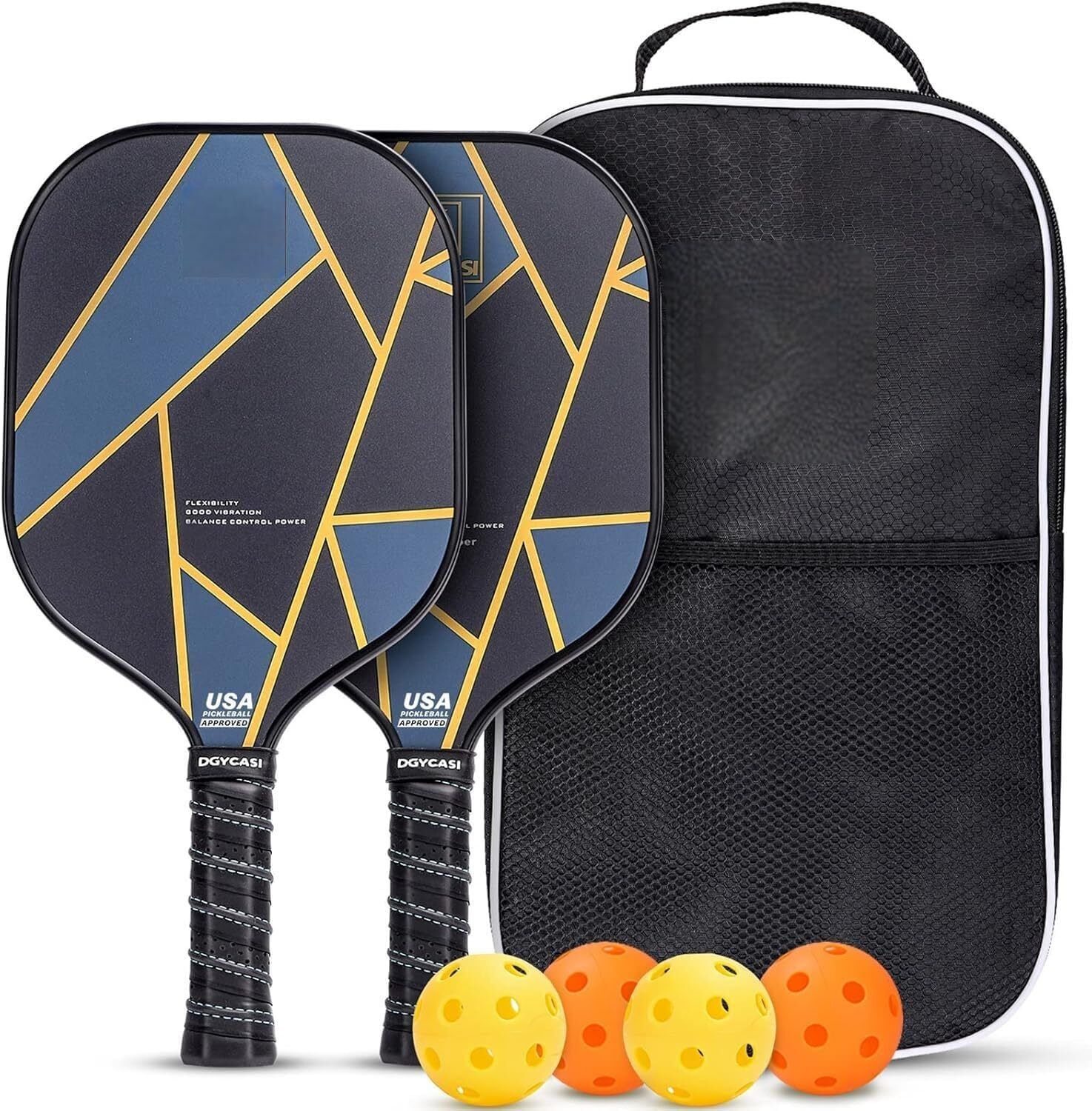 mom's aura Pickleball Paddle Kit of 2 with Comfort Grip & Accessories Pickleball Paddle-picture-39