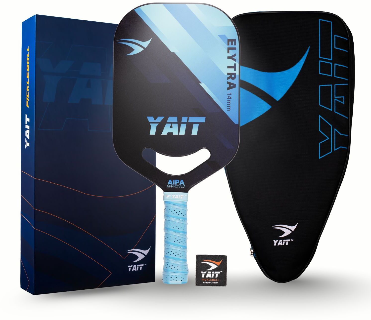 Elytra Edgeless Pickleball Paddle | 14mm Hotpress Carbon | Cover Bag Pickleball Paddle