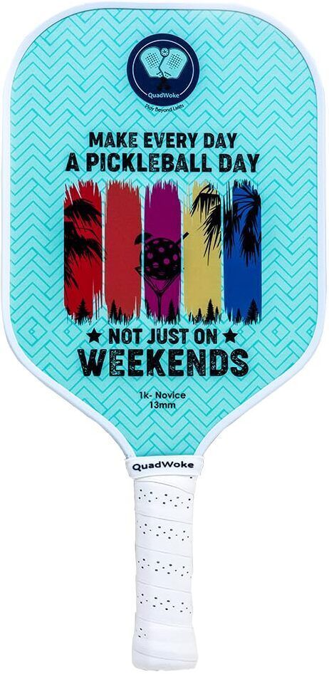 quadwoke 1K-Novice Beginner's Pickleball Paddle - Lightweight Durable (Multi) Pickleball Paddle-picture-15