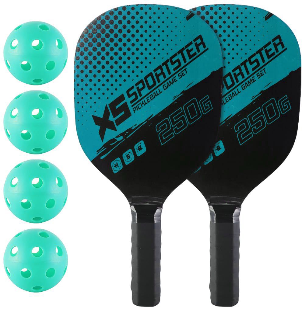 Pickleball Paddles Kit with 4 Balls & Portable Bag Pickleball Paddle-image-20