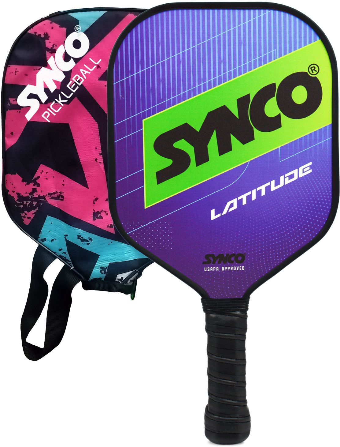 synco Pickleball Paddle Racket Latitude Blue| Picklebat with Cover and Cushion Grip| Pickleball Paddle-picture-29