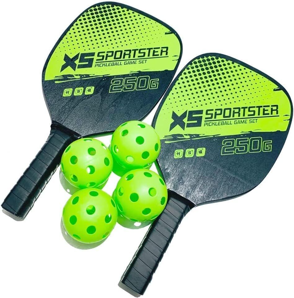 Essential Pickleball Bundle: Durable Paddles, Balls, and Storage Solution Pickleball Paddle