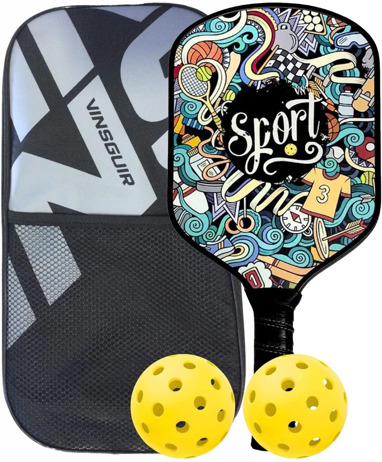 onomie USAPA Approved Carbon Fiber Pickleball Paddle Set with Bag – Pro Level Pickleball Paddle-picture-21