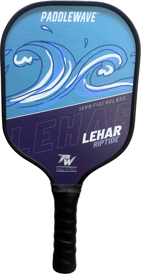 paddlewave Lehar Fiberglass, 15mm Core, Long Handle, 230g Pickleball Paddle-picture-19