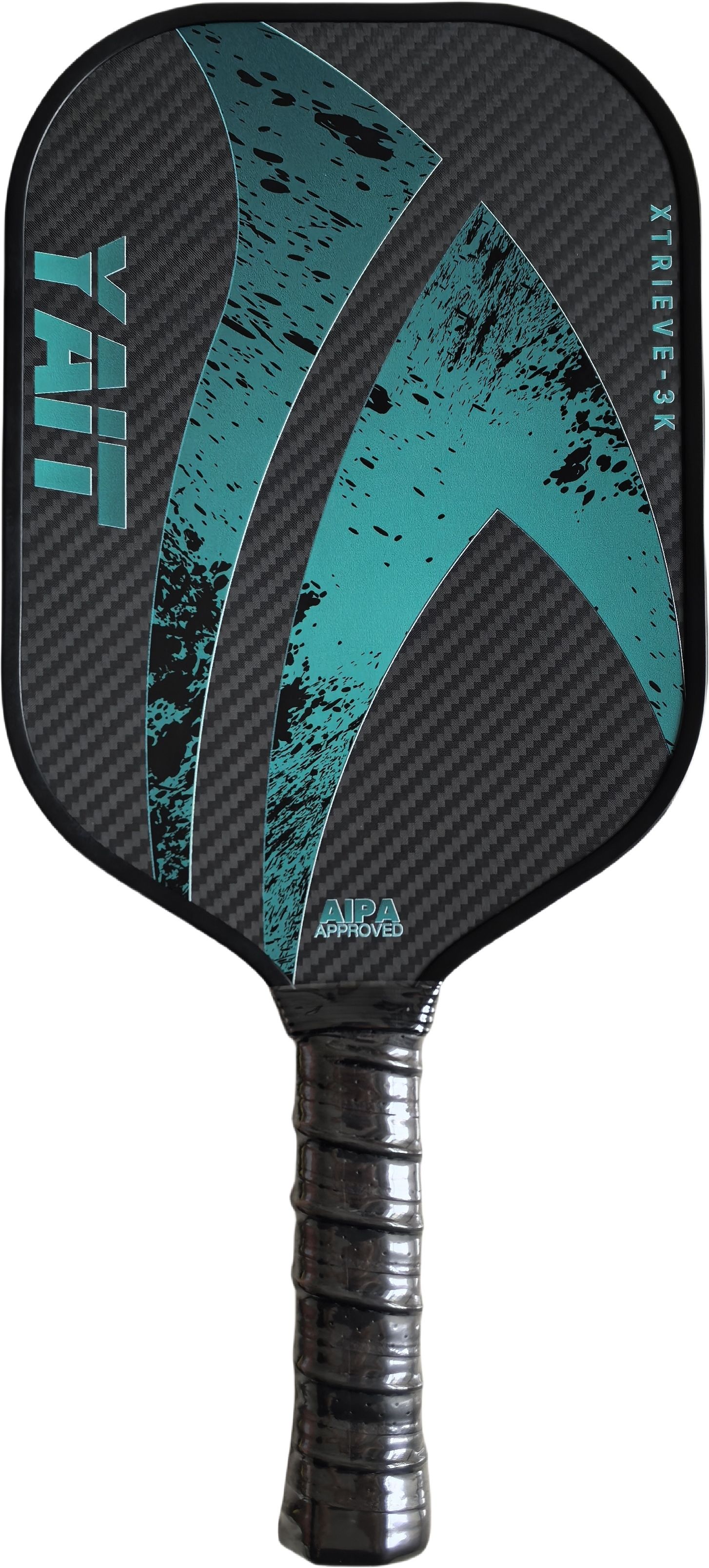Xtrieve-3K Pickleball Paddle | 3K Carbon Fiber Woven Surface|AIPA Approved -Teal Pickleball Paddle-image-7