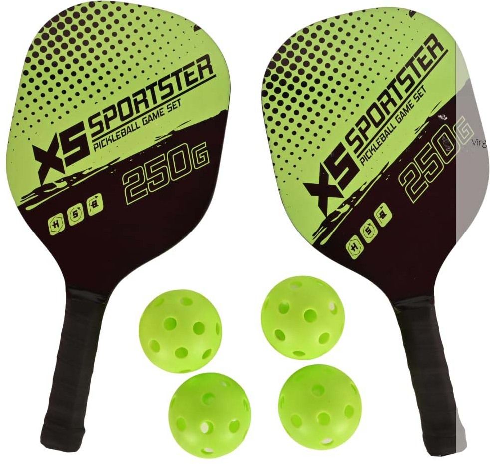 Wooden Pickle Ball Paddles Racket Set With 2 Paddles,4 Pickleballs & Backpack_24 Pickleball Paddle-image-18