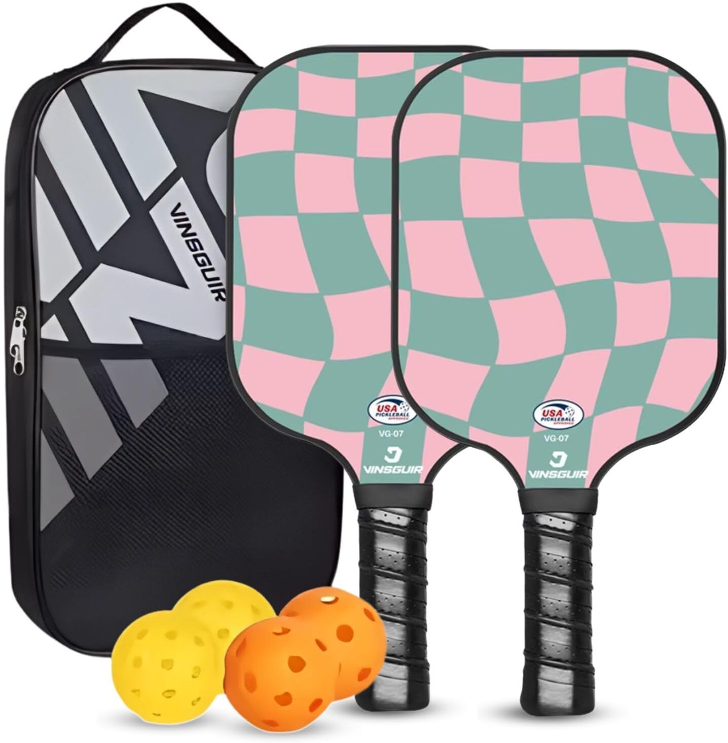 Durable Pickleball Paddle Set of 2 with Graphite Face Pickleball Paddle-image-41