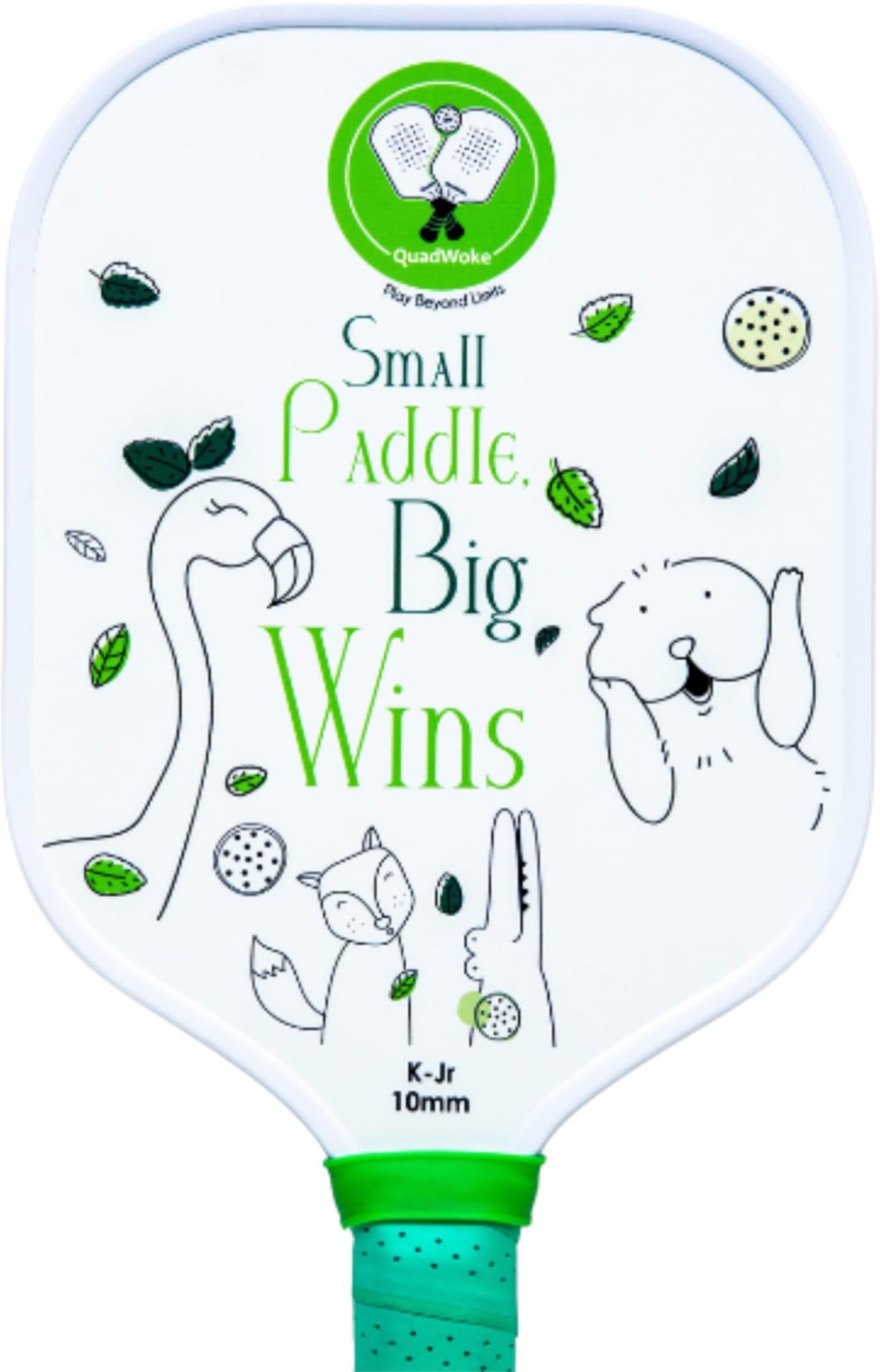 quadwoke K-Jr. Kids Pickleball Paddle - Lightweight & Durable (Green) Pickleball Paddle-picture-14
