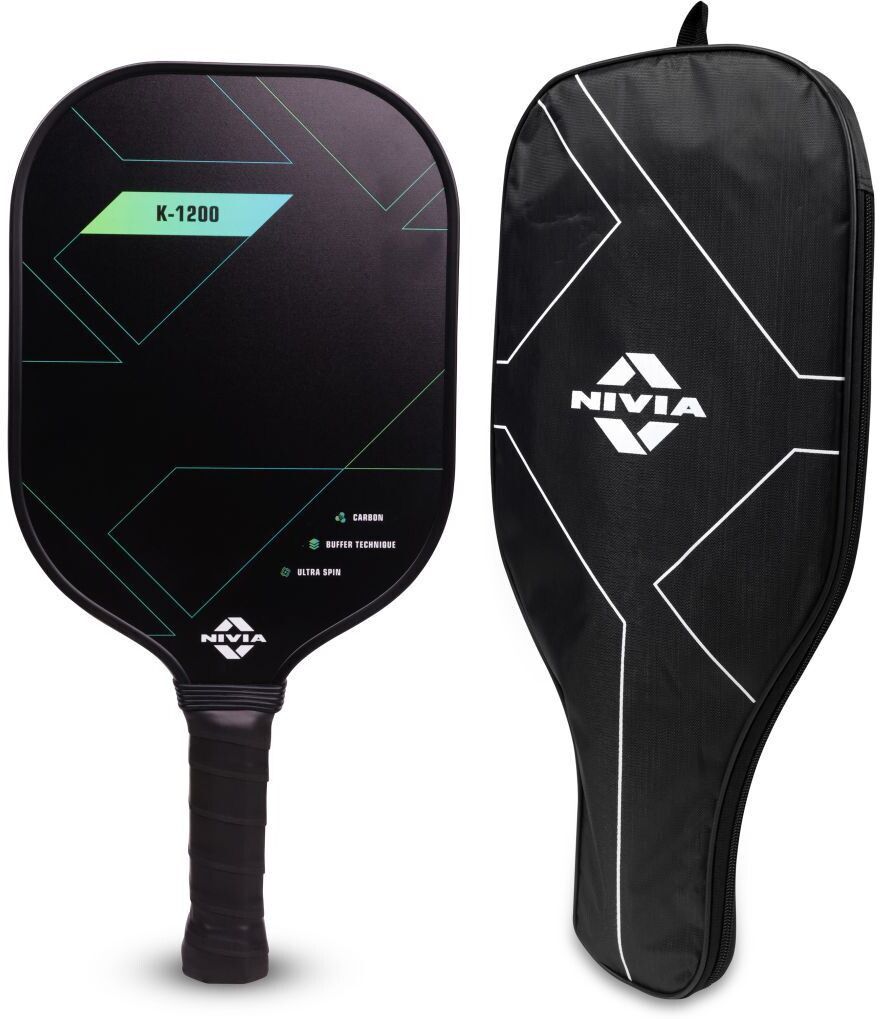 nivia K-1200 Pickleball Paddle, Carbon Surface, Paddle Cover Bag Pickleball Paddle-picture-46