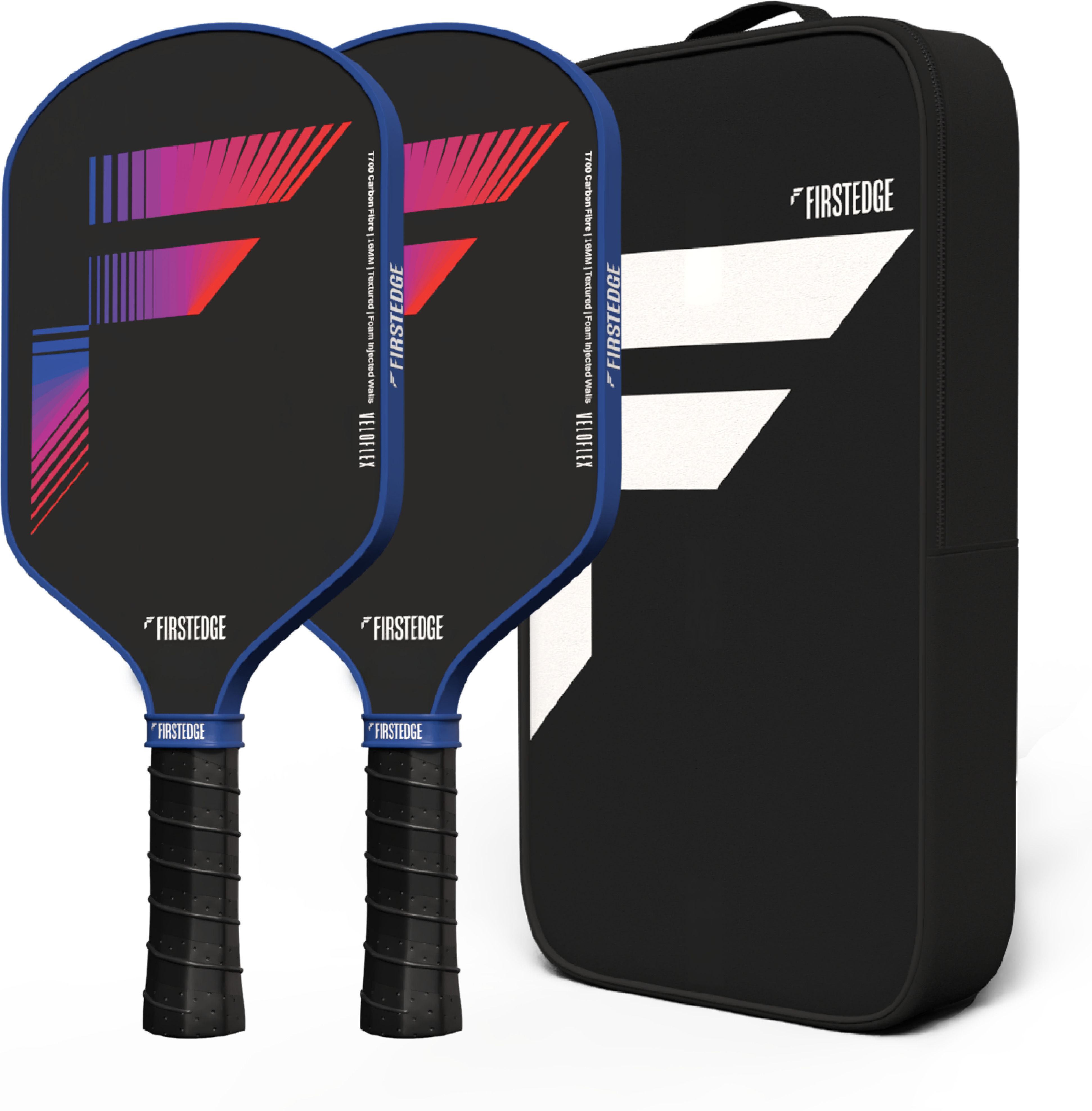 firstedge VeloFlex T700 Raw Carbon Fibre | Textured / Spin | Cover Included | (Set of 2) Pickleball Paddle-picture-13