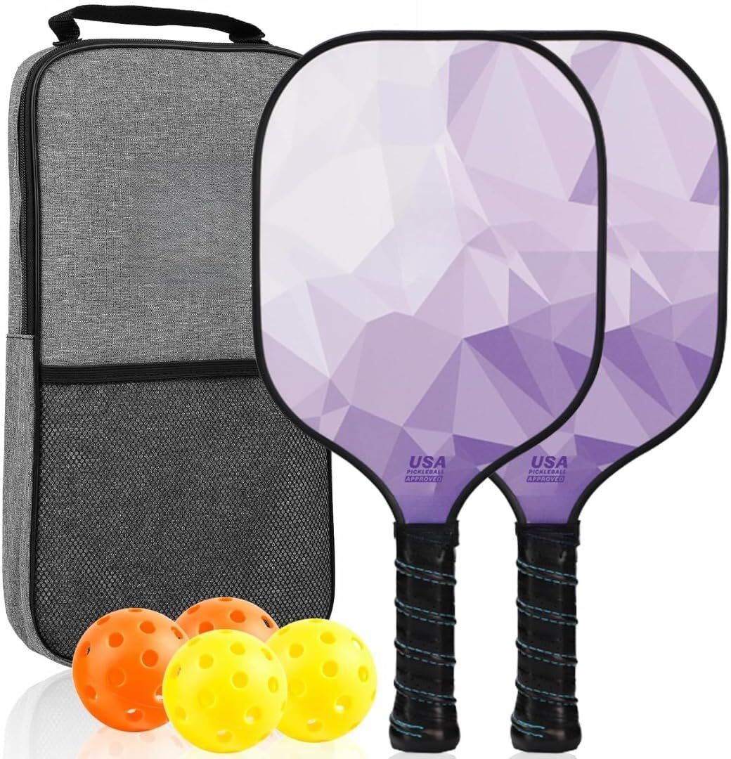Lightweight Pickleball Paddles 2-Pack with Cushion Grip & Bag Pickleball Paddle-image-37