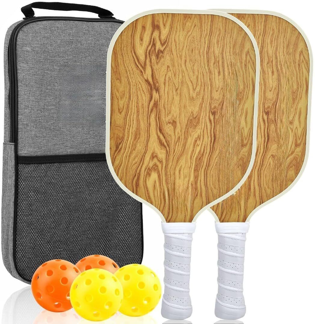 mom's aura Professional Pickleball Paddles 2-Pack with Balls & Bag Pickleball Paddle-picture-22