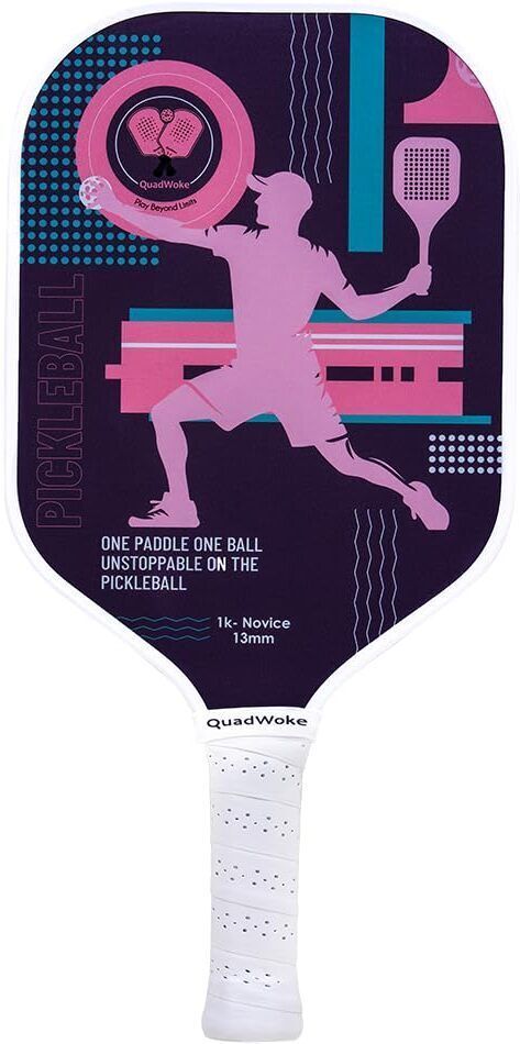quadwoke 1K-Novice Beginner's Pickleball Paddle - Lightweight Durable (Pink) Pickleball Paddle-picture-29