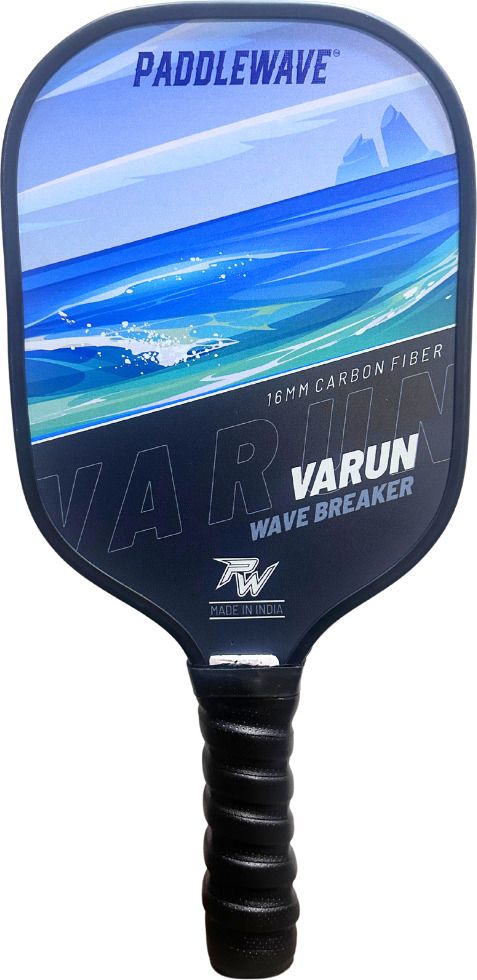 Varun Carbon Fiber Paddle, Long Handle, 230g, 15mm Core Pickleball Paddle-image-41