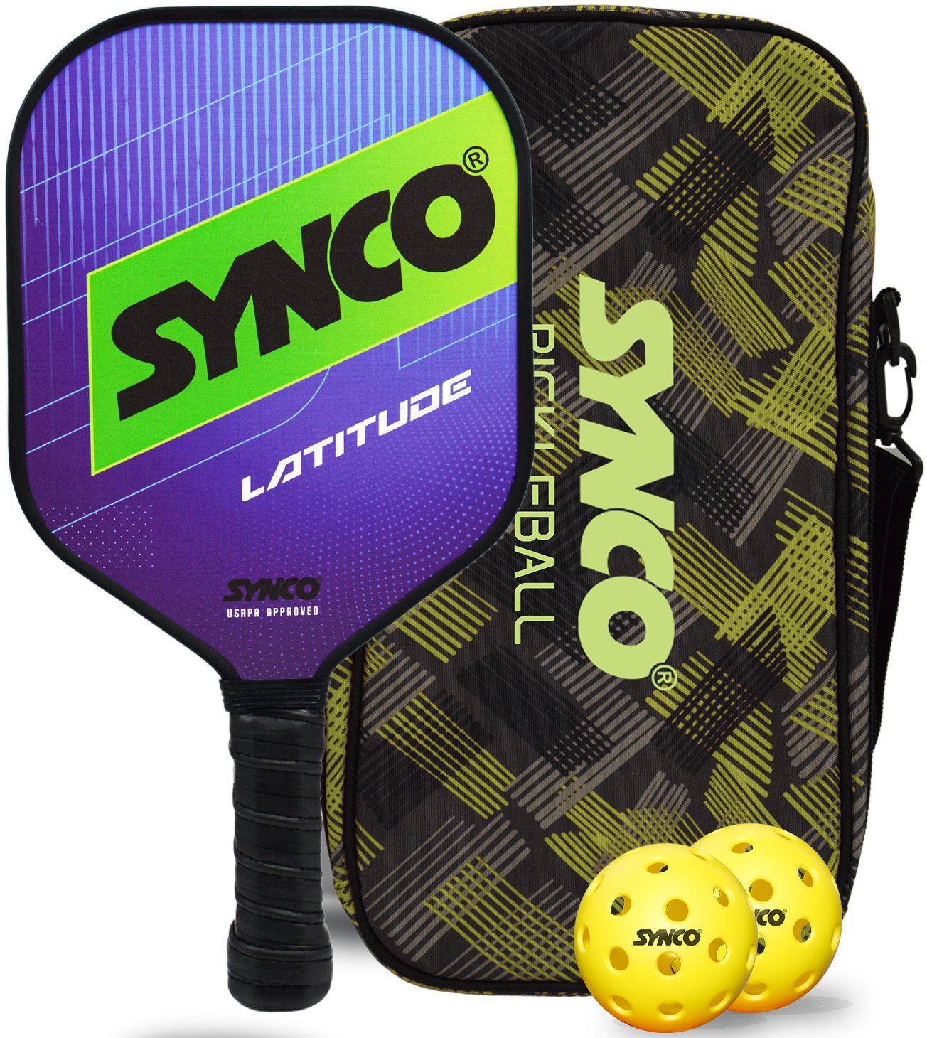 synco Pickleball Paddle Set| One Pickleball Racket and Two Pickleballs with Carry Bag| Pickleball Paddle-picture-20