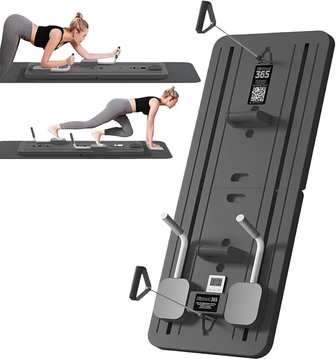 maraxis Resistance Board for Home Exercise Pilates Reformer Set, Multi-Purpose Foldable Pilates Board Multi-training Bar Pilates Reformer-picture-10