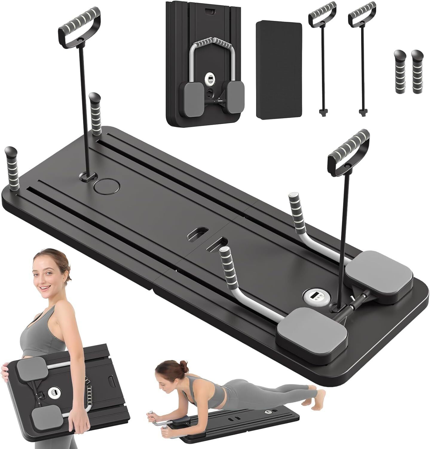 maraxis Full Body Core Workout & Exercise Equipment for Men & Women Foldable Pilates Board | Sliding Workout Board Pilates Reformer-picture-36