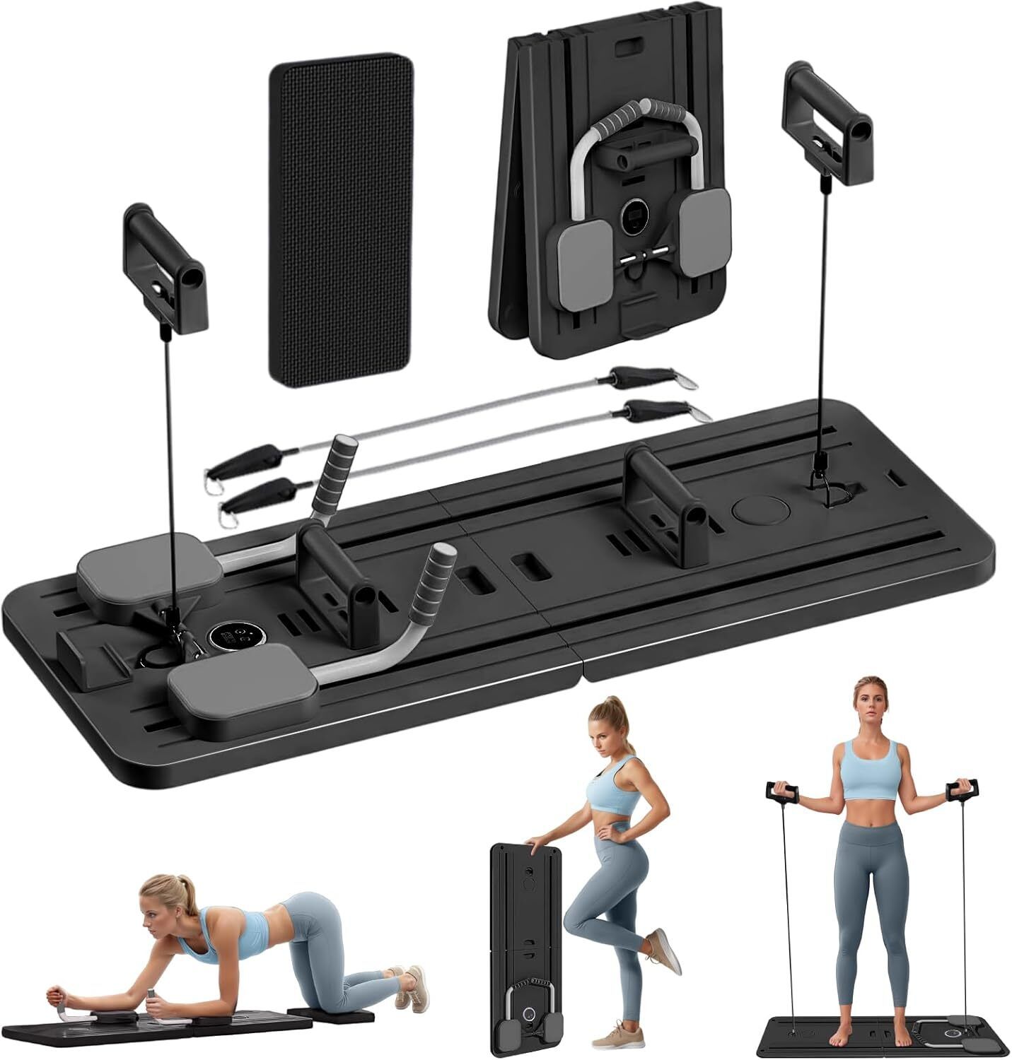 emndr High Strength Pilates Equipment Portable Fitness Board For Home Pilates Reformer Set,Multi-Purpose Foldable Pilates Reformer Board Pilates Reformer-picture-20