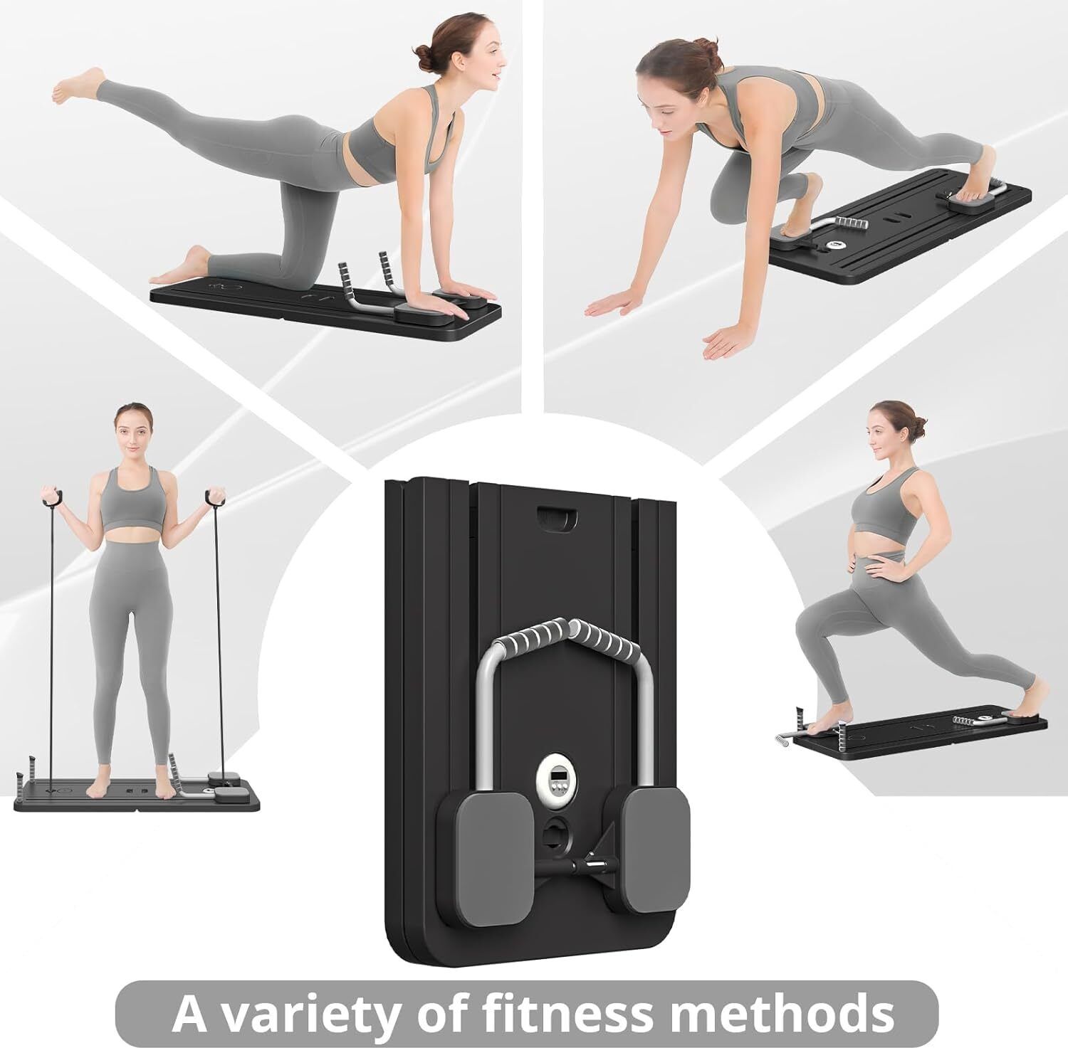 Home Workout Equipment Push Up Board with Full Body Resistance Training Excersise Board-18 Pilates Reformer-image-1
