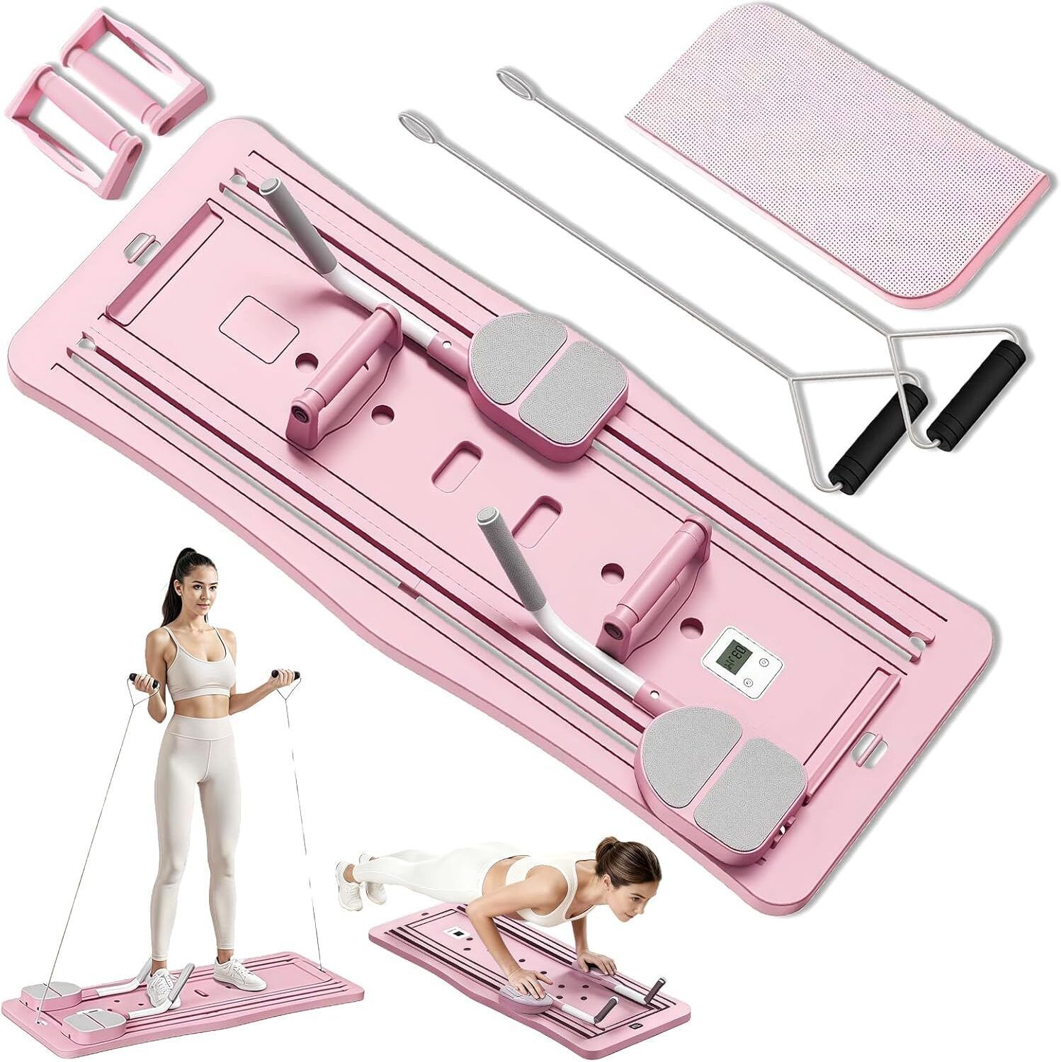 Advanced Push Up Board Workout Kit for Chest, Arms, Abs & Back Training Excersise -28 Pilates Reformer-image-10