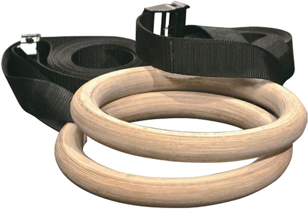 Gymnastic Ring/Roman Ring with Straps and Buckles for Cross Fitness Functional Pilates Ring