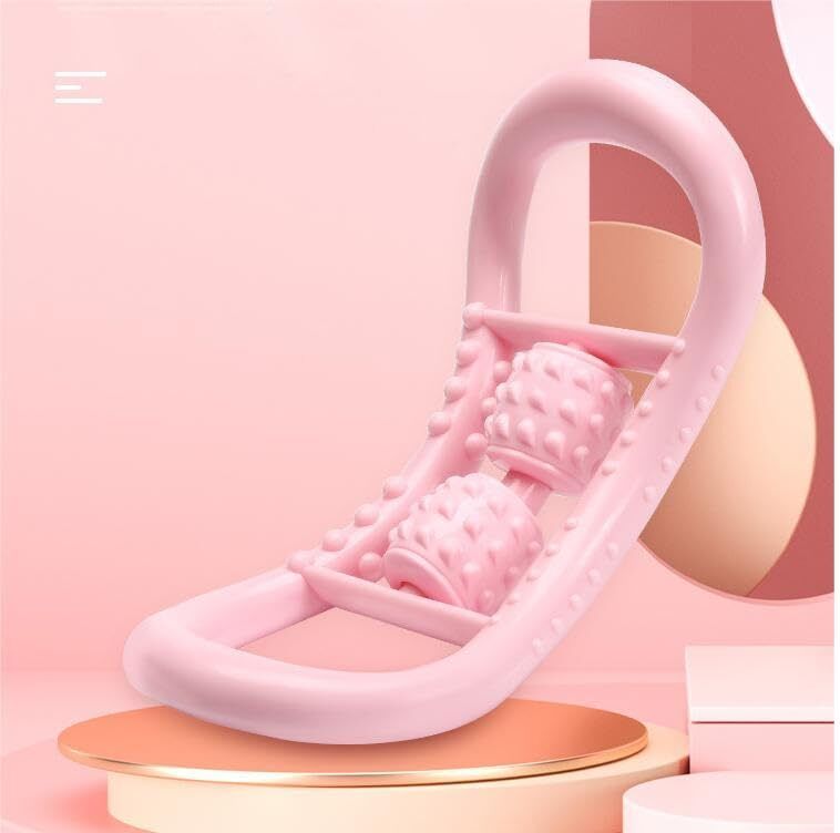 Yoga Ring with Roller Ball, Pilates Rings-Fitness Ring Circle Helps Pilates Ring