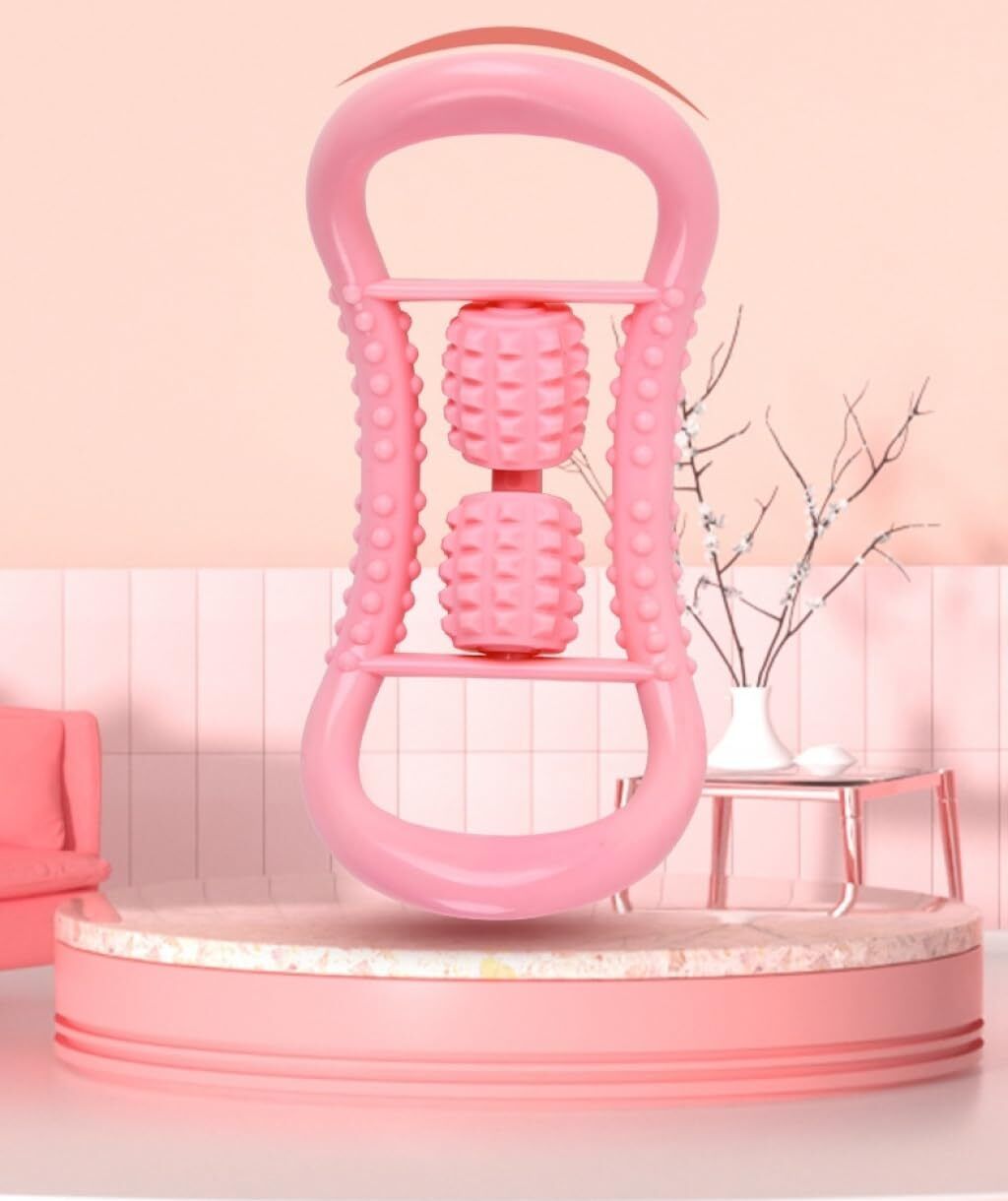 Yoga Ring with Roller Ball Pilates Relax Arm Chest Waist Muscle Equipment Pilates Ring