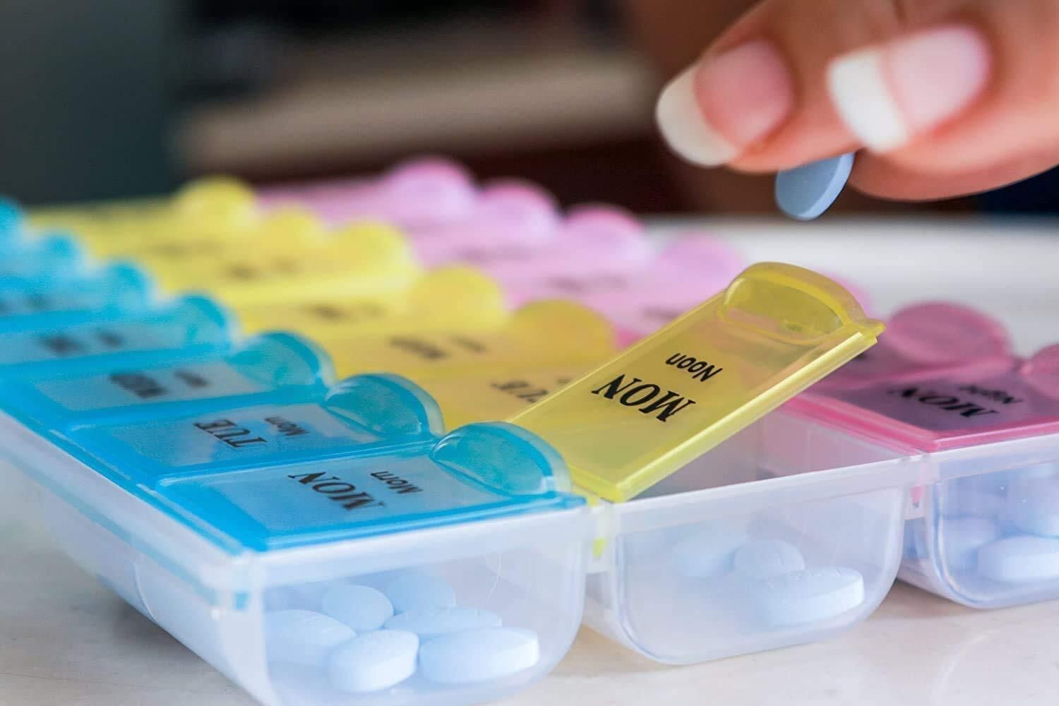 1 month Premium Medicine Organizer Reminder Storage Box 28 Days or 4 Weeks pack 1 Pill Box-image-26